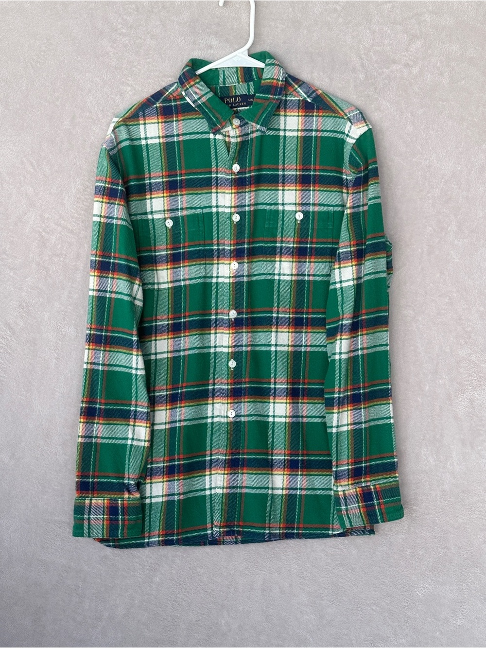 Polo by Ralph Lauren Green Plaid Button-Down Shirt 100% cotton